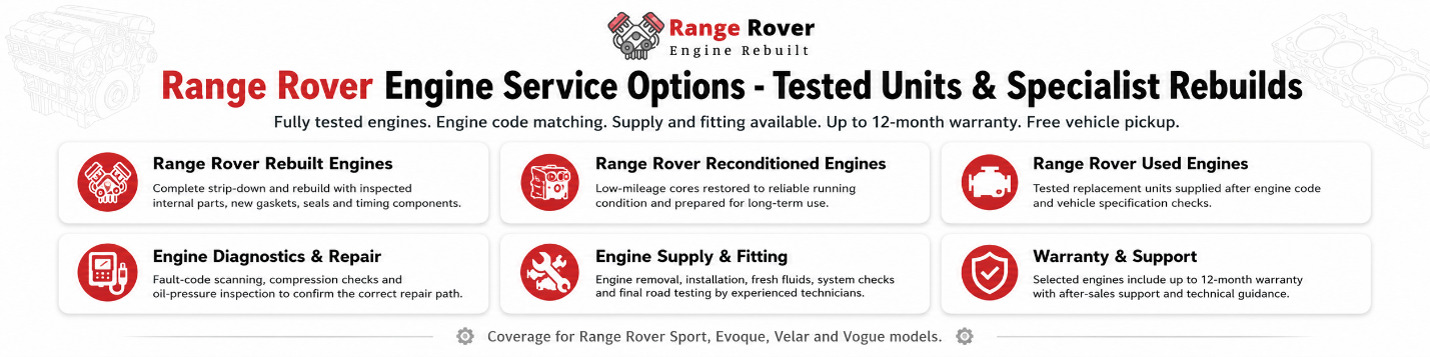 Range Rover Engine Service